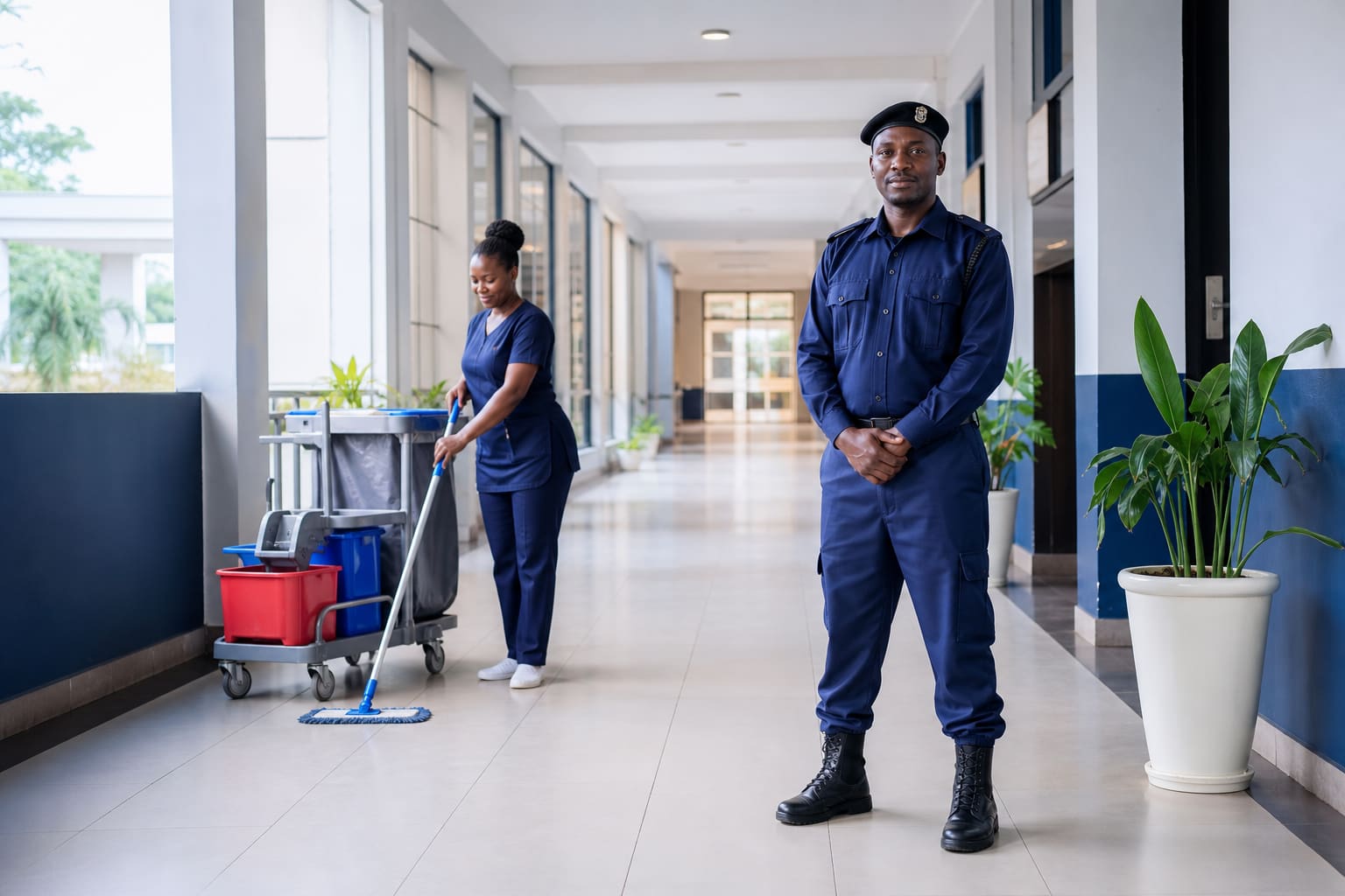 School or hospital facility in Uganda